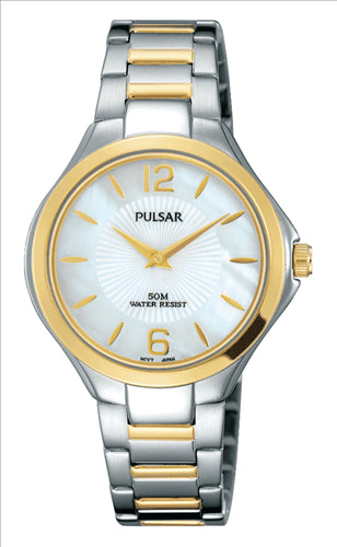 Ladies 2 Tone PULSAR Dress Watch 50m WR