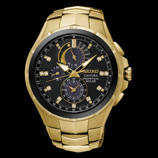 Seiko men's coutura solar perpetual chronograph online