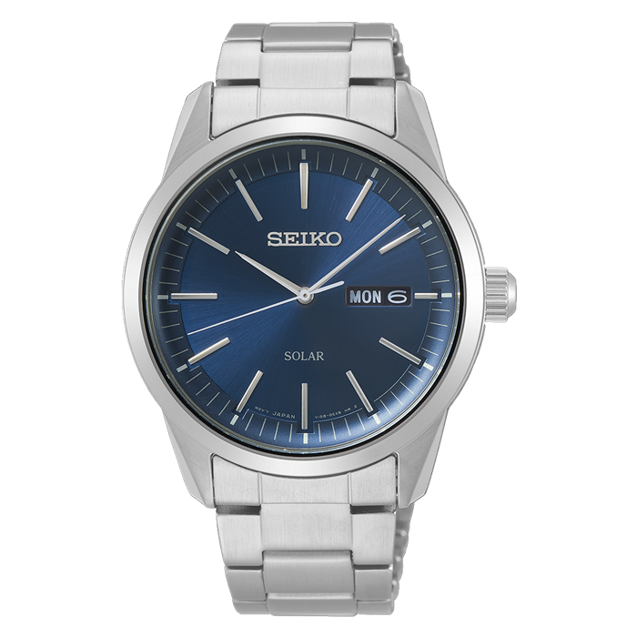 HOT Seiko Mens Solar Watches Mens Seiko Solar Watch With Day