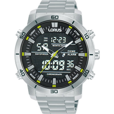 Stainless Steel Rw611ax9 Mens Stainless Steel LORUS Duo Style Watch