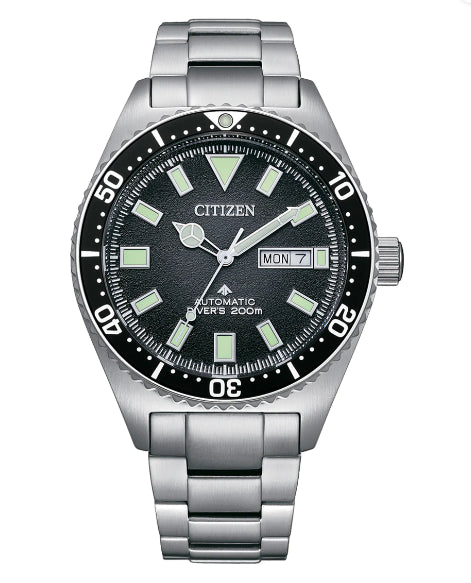 Gents Stainless Steel Automatic Mechanical CITIZEN Divers Watch 200M Water Resistant