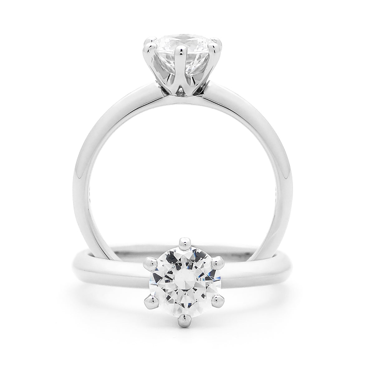 Half carat diamond solitaire sale