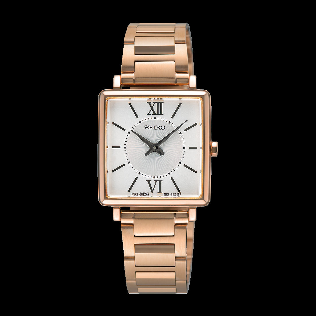 Ladies gold plated seiko watch with gold plated bracelet