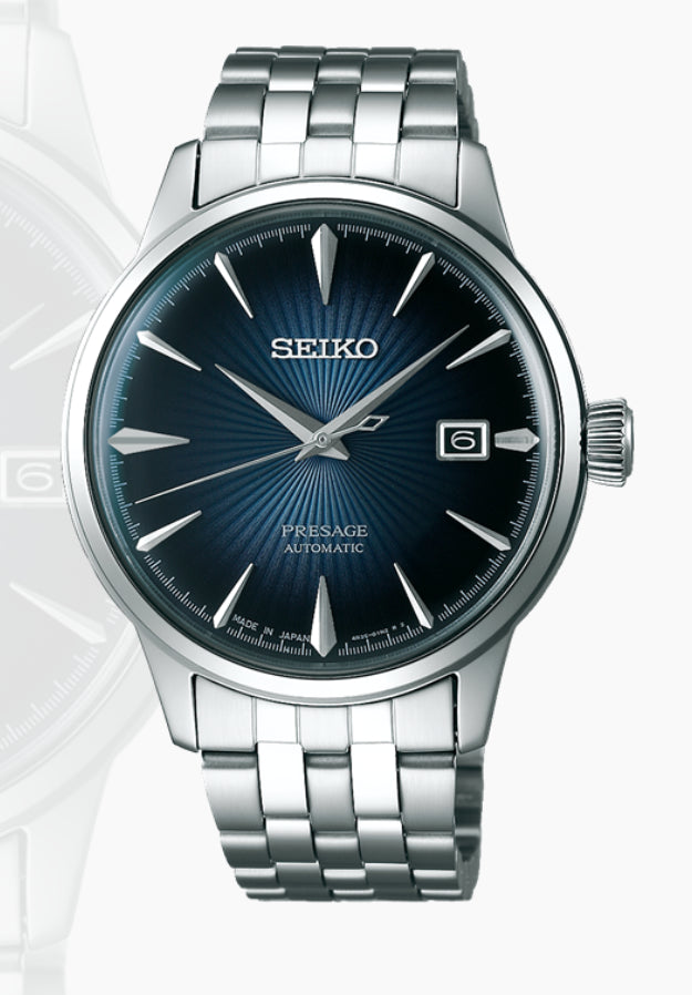 Gents Stainless Steel Seiko Presage Automatic With Stainless Steel Band