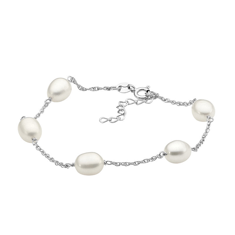 Sterling Silver & Freshwater Pearl Bracelet