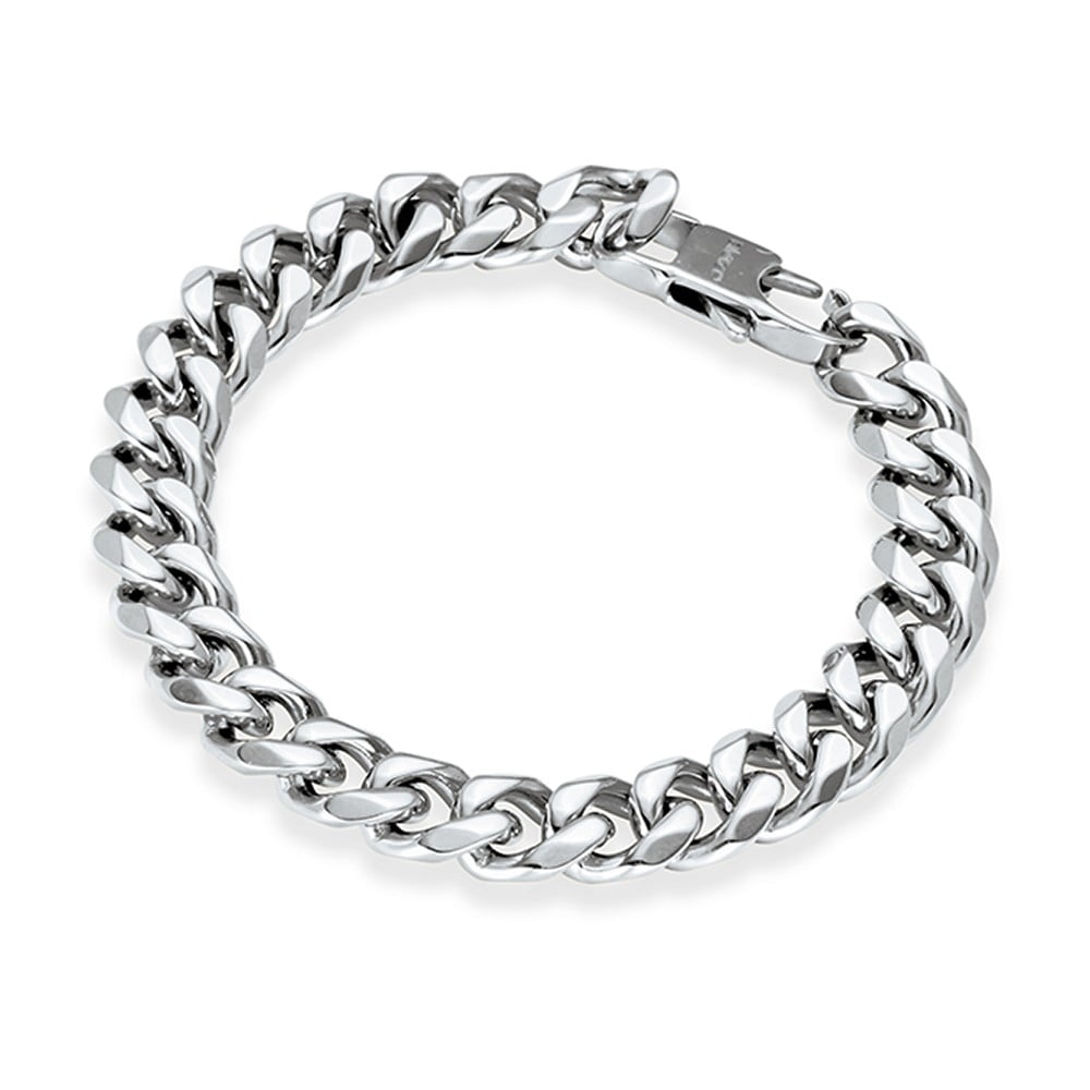 Stainless Steel Men’s Curb Link Bracelet