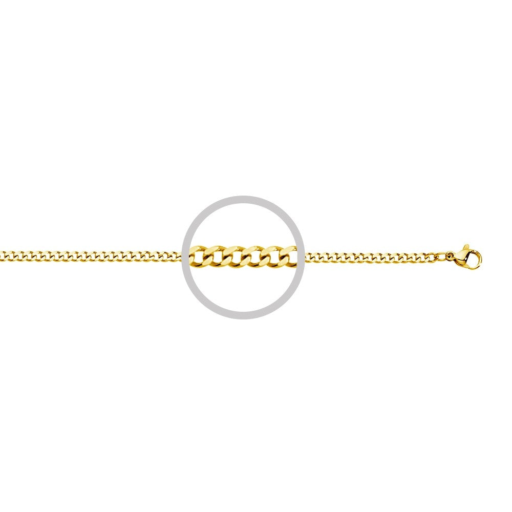 Gold Plated Stainless Steel Curb Chain