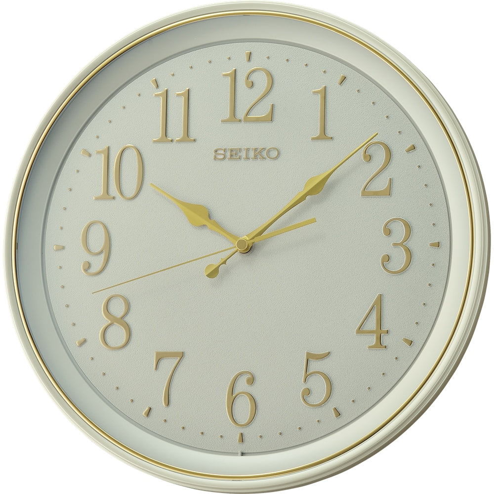 Pearl Finish Seiko Wall Clock With Pearl Dial