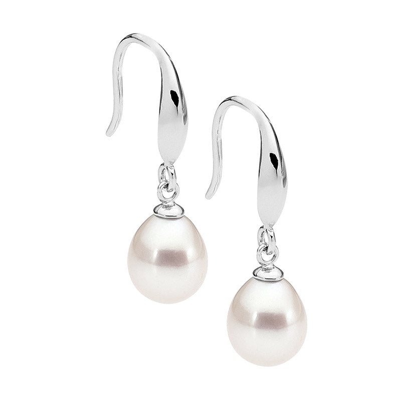 Sterling Silver Freshwater Pearl Drop Earrings