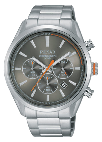 Mens Stainless Steel PULSAR Chronograph Watch
