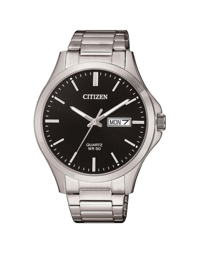 Gents Wr50 Stainless Steel CITIZEN Black Dial Day/Date