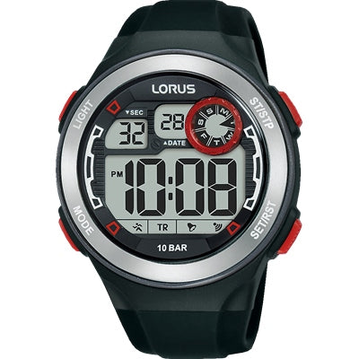 Men's Black LORUS Digital Watch