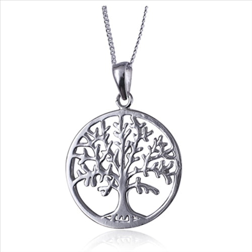 Sterlin Silver 'Tree Of Life' Pendant With Sterling Silver Chain