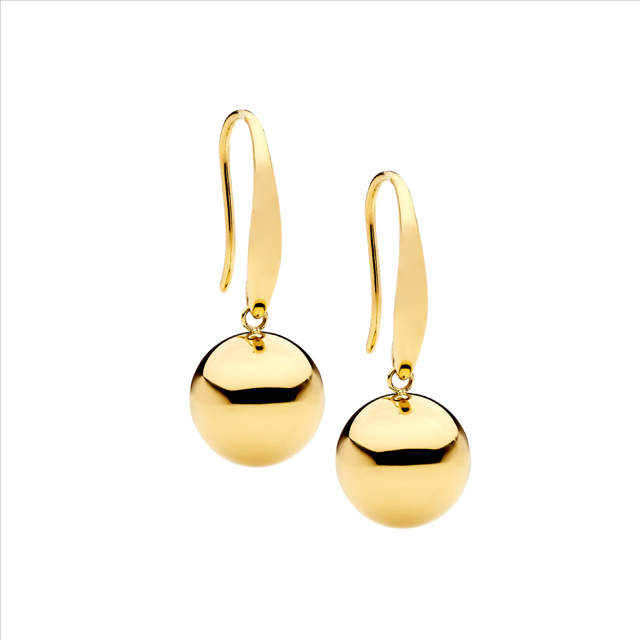 Gold Plated Shepherd Hook Earrings